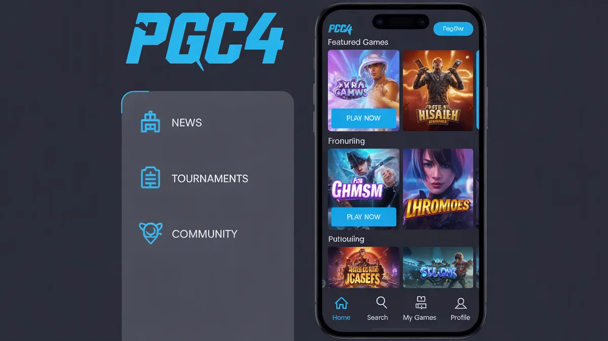 หน้าจอ PGC4 ทางเข้าเล่นบนมือถือที่ใช้งานง่ายและสวยงาม